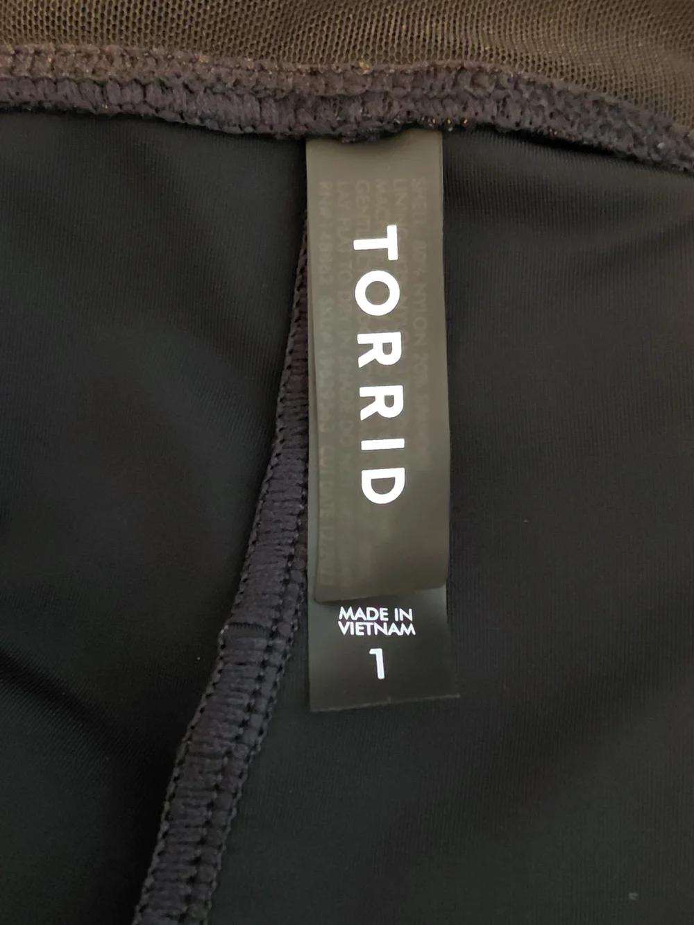 Torrid Size 1 Black Swim Coverup Capris 14-16 - Picture 1 of 12